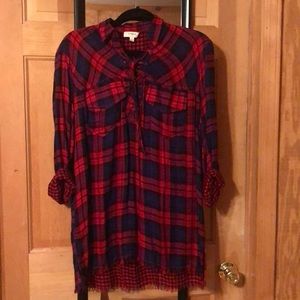 Plaid tunic